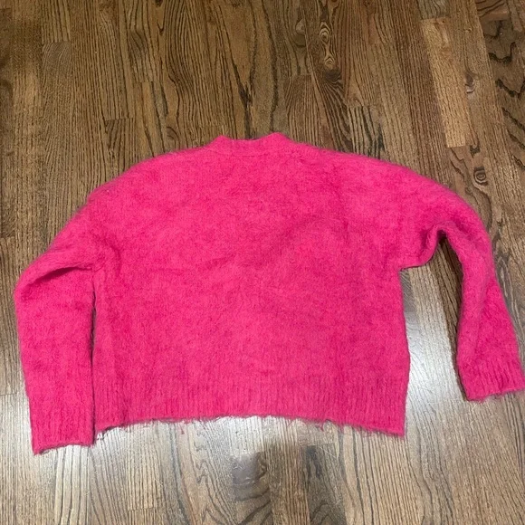 Madewell Mohair Cardigan - Hot Pink - Picture 3 of 5